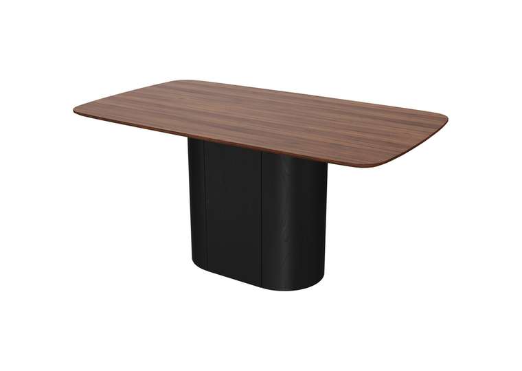 Стол обеденный Type 160 черно-коричневого цвета