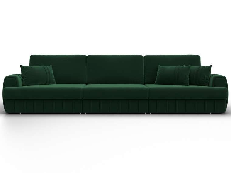 Диван-кровать Лига-057 Лонг зеленого цвета
