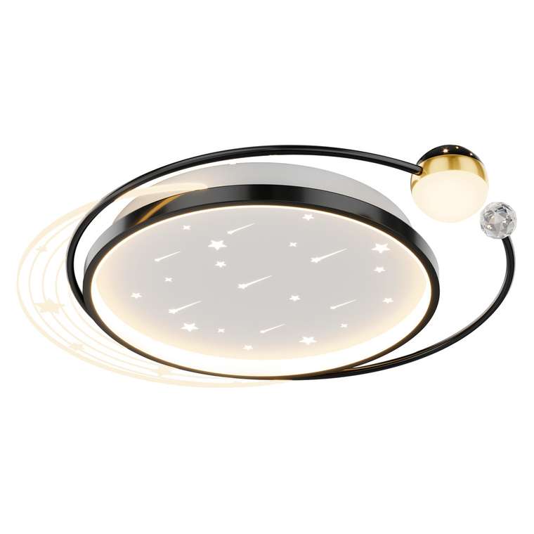 потолочный светильник Cruise белый металл, акрил LED*34W/68W, 1800/3000LM, 3000/4500/6000K, included, remote control