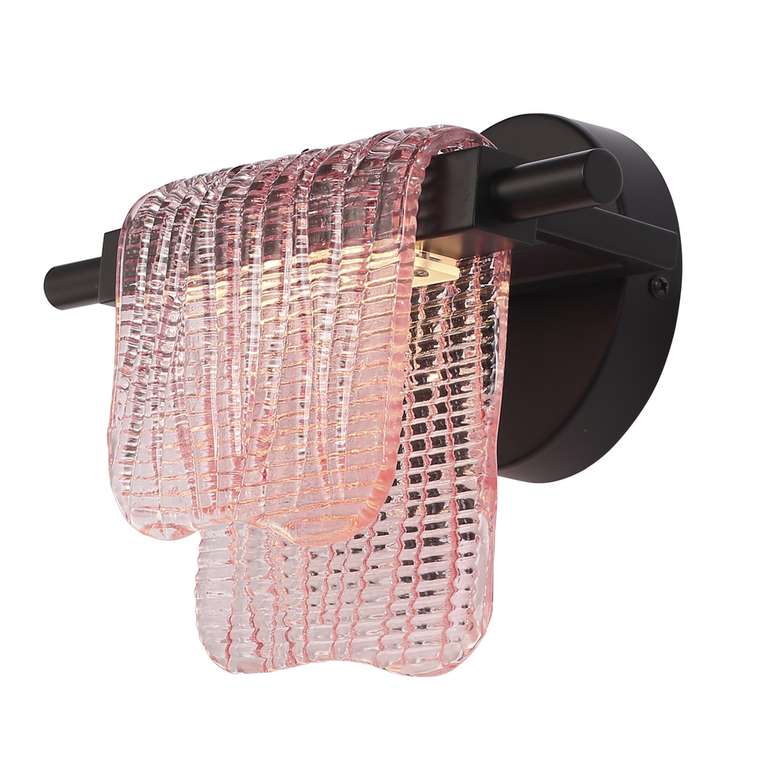 Светильник настенный ST-Luce черный/розовый LED 1*6W 4000K VOILE