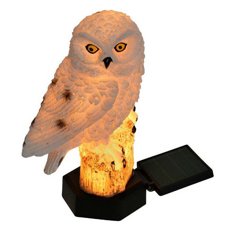 Светильник на солнечных батареях USL-S-823/PM290 POLAR OWL (пластик, цвет белый)