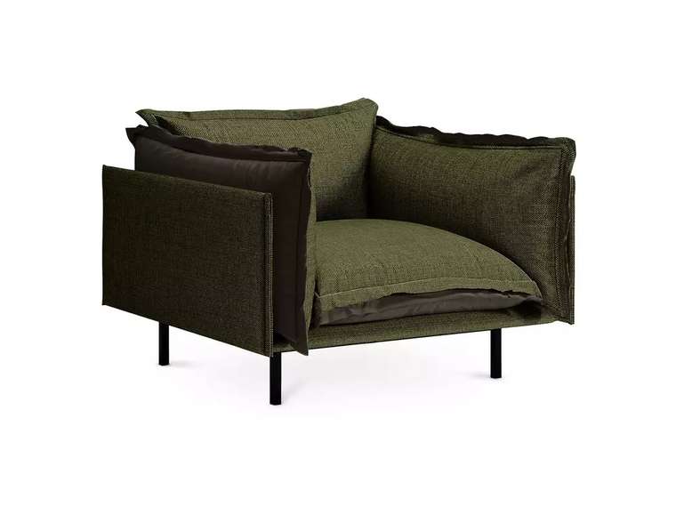 Кресло Barcelona темно-зеленого цвета