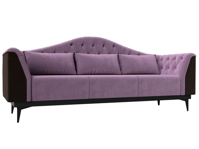 Прямой диван-кровать Флорида сиреневого цвета