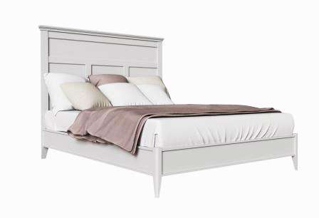 Кровать с жестким изголовьем Парижский шик 120×200 цвета слоновой кости
