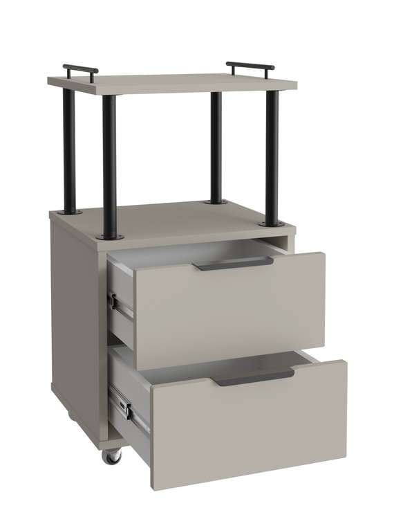 Тумба комбинированная К-32 цвет глиняный серый/риолит