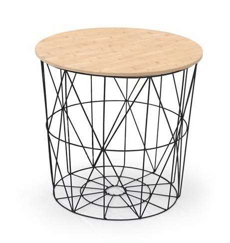 Стол журнальный Mariffa черно-бежевого цвета