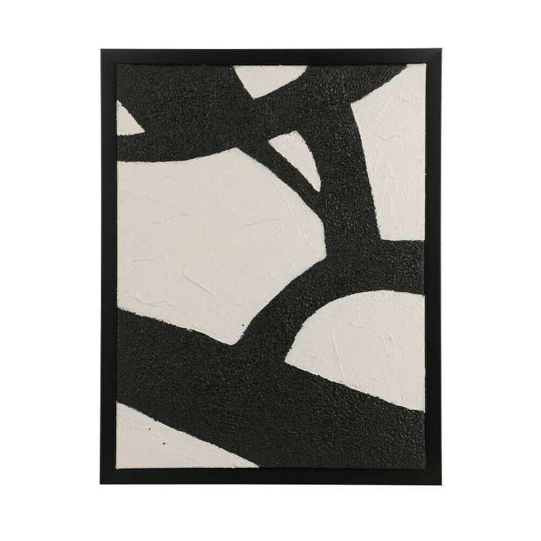 Комплект из двух картин Roberval 33х43 черно-белого цвета