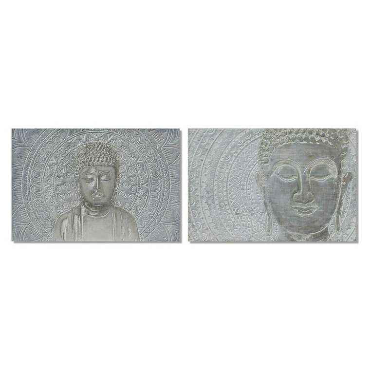 Картина 120 x 2,8 x 80 cm Будда Восточный (2 штук)