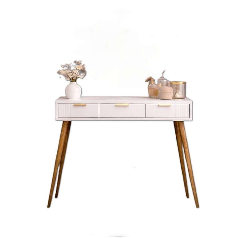 Туалетный стол Rain Wood белого цвета