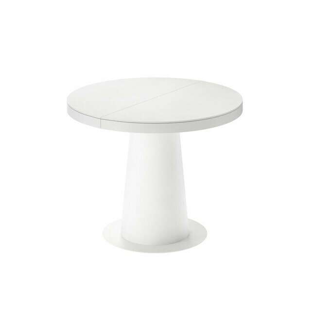 Раздвижной обеденный стол Мирах M белого цвета