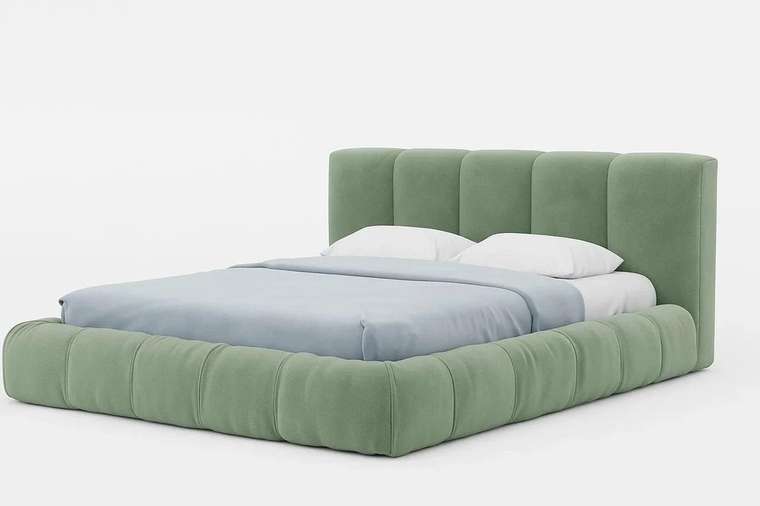 Кровать Шарпей 160х200 зеленого цвета с подъемным механизмом