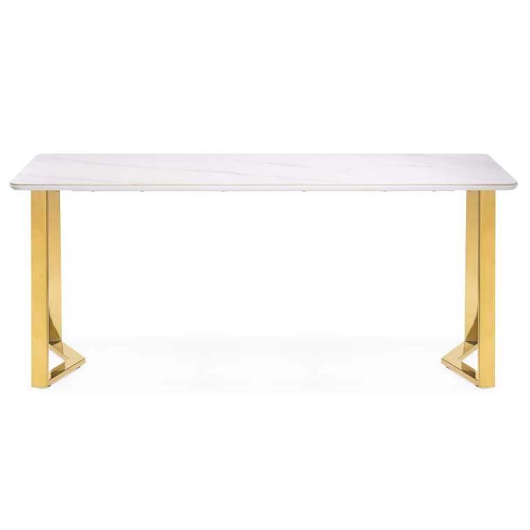 Обеденный стол Селена 1 L белого цвета