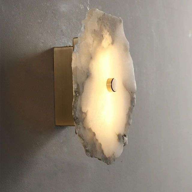 Бра Cloyd KNOSS-A W1 / ?15 см - алебастр - латунь