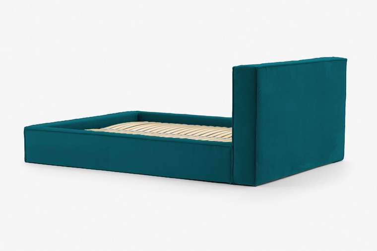 Кровать с подъемным механизмом Loft 180х200 сине-зеленого цвета