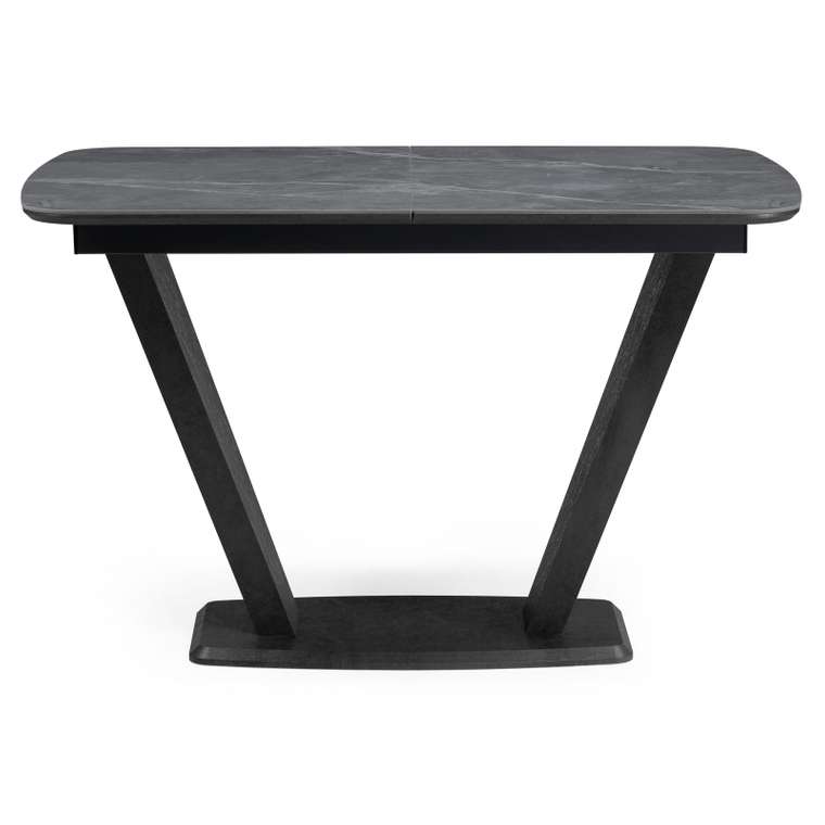 Раздвижной обеденный стол Петир 120х80 серого цвета