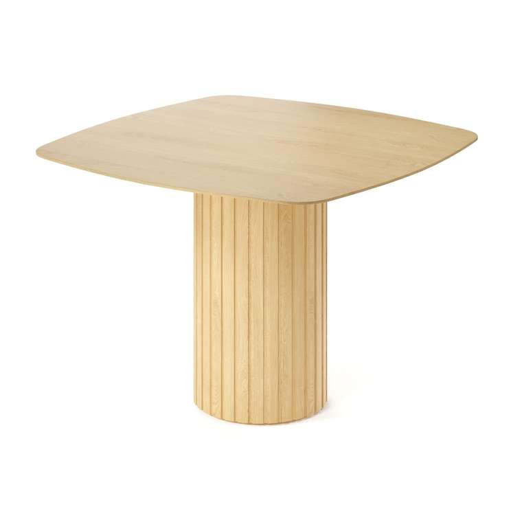 Обеденный стол квадратный Кейд бежевого цвета