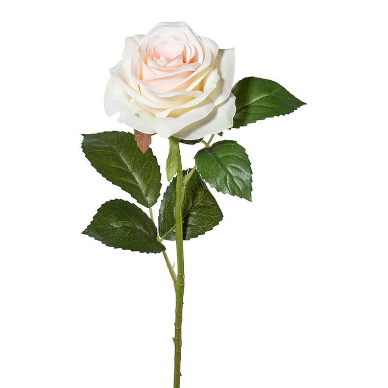 Искусственный цветок Rose белоснежного цвета