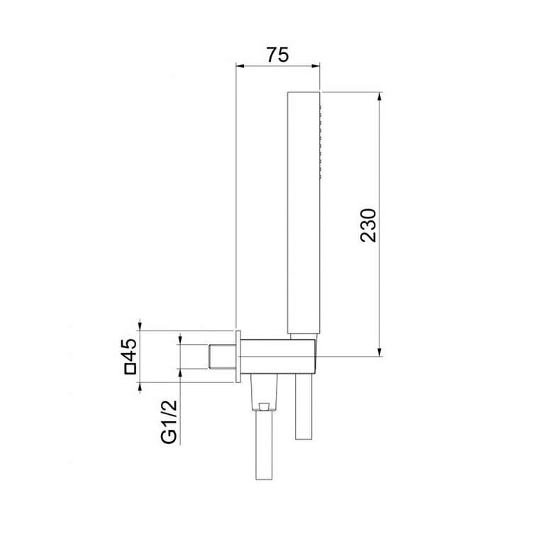 Душевой гарнитур Webert Shower Set AC1045740, белый