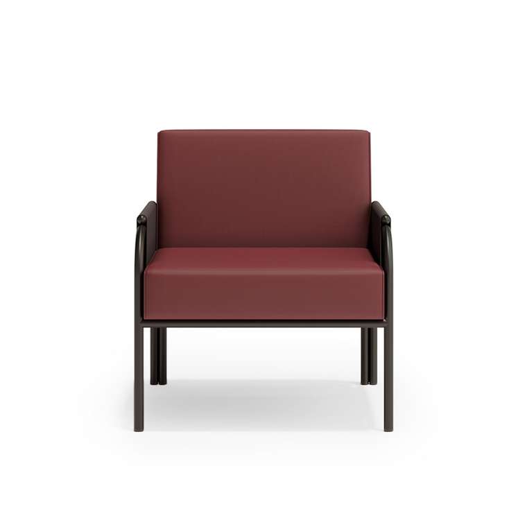 Кресло садовое Нара бордового цвета