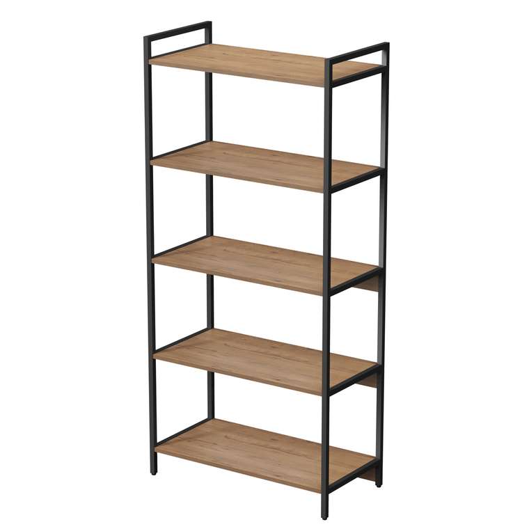 Стеллаж 10СС.5.800 средний 5 полок коричневого цвета