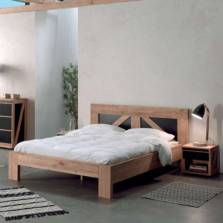Кровать Yatelei в индустриальном стиле 160х200