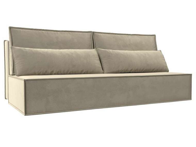 Прямой диван-ковать Фабио бежевого цвета
