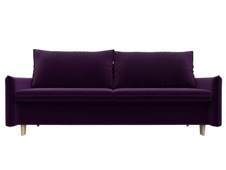 Прямой диван-кровать Хьюстон фиолетового цвета