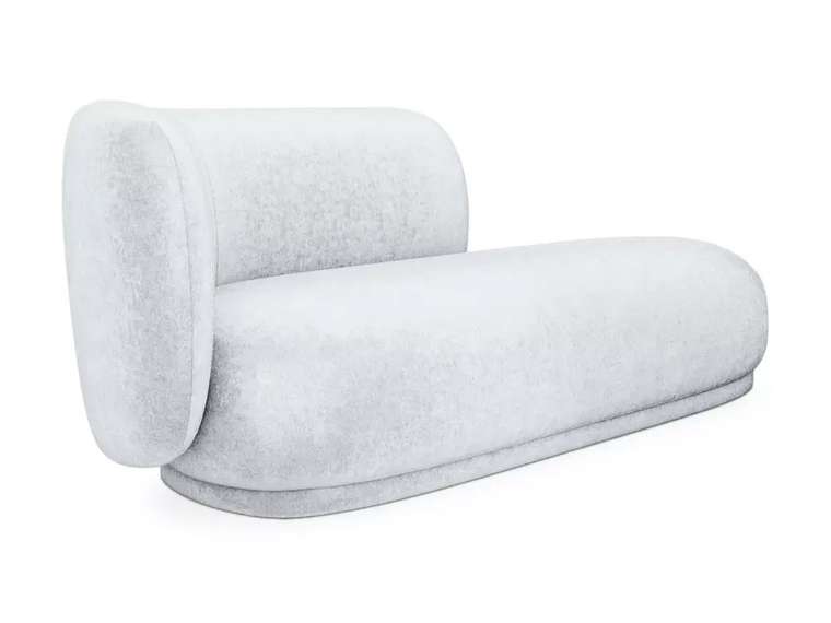 Кушетка-диван Lucca белого цвета левая