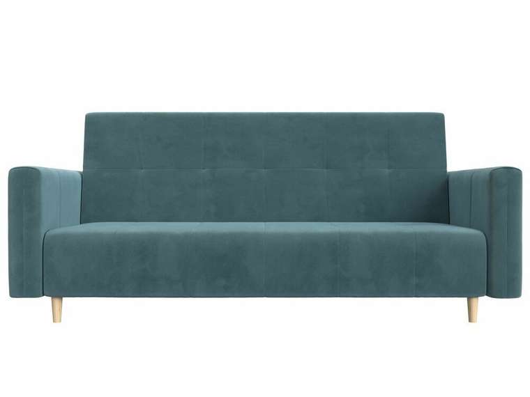 Прямой диван-кровать Вест бирюзового цвета