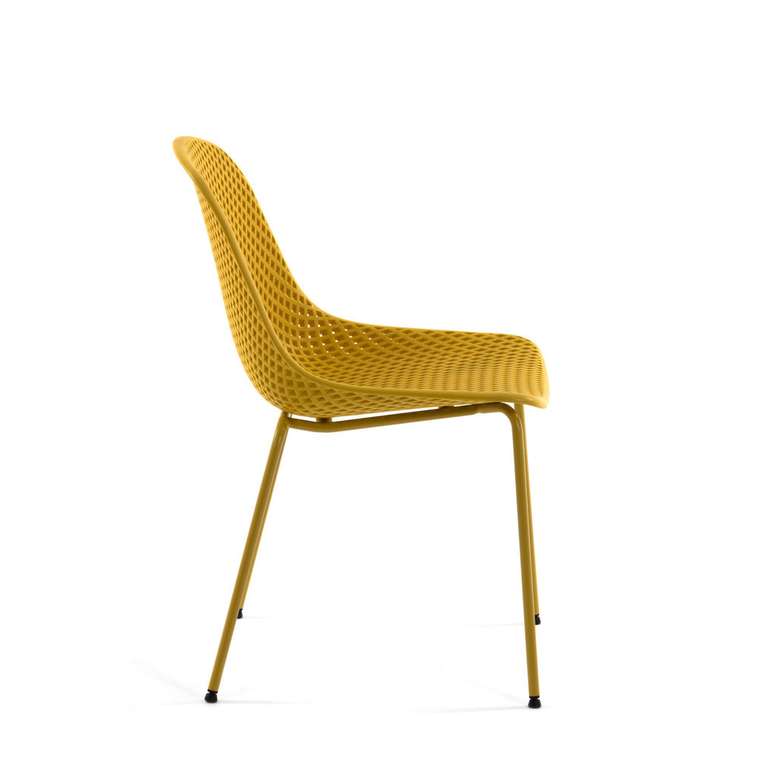 Стул Quinby chair желтого цвета