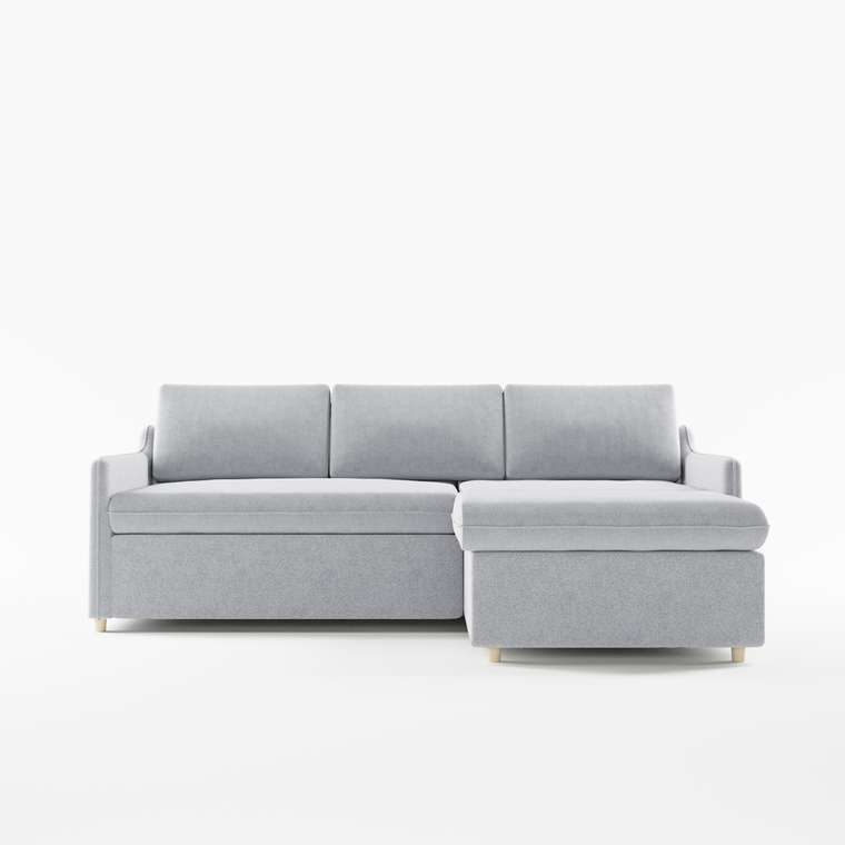 Угловой диван-кровать Tom серого цвета