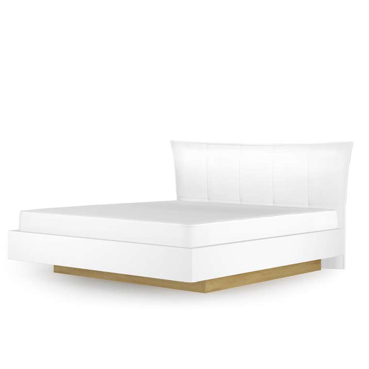 Кровать-4М Вега Сапфир 180х200 белого цвета с подъемным механизмом