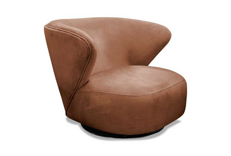 Кресло Kamila коричневого цвета