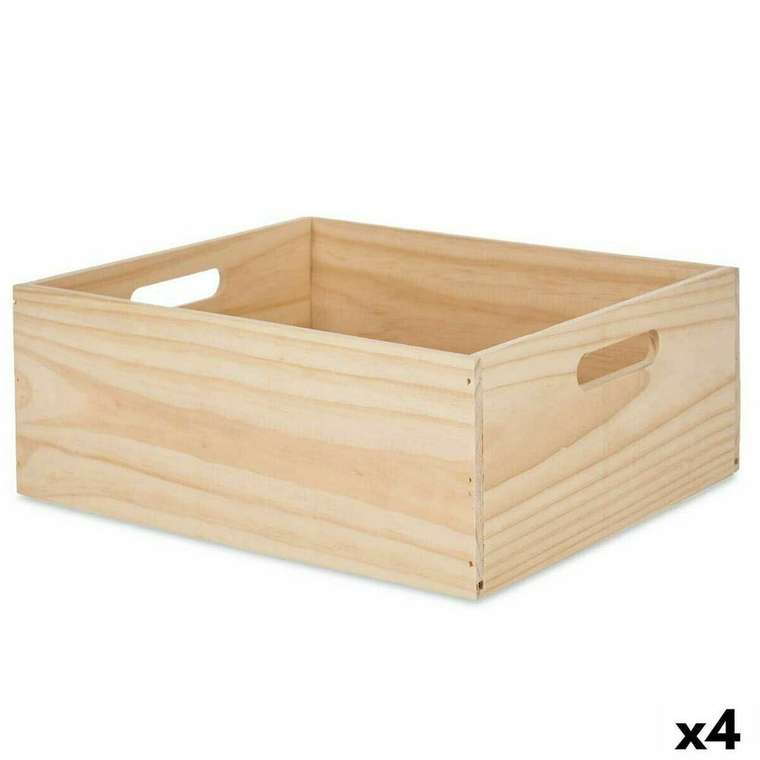 Набор декоративных ящичков древесина сосны 31 x 14 x 36 cm (4 штук)