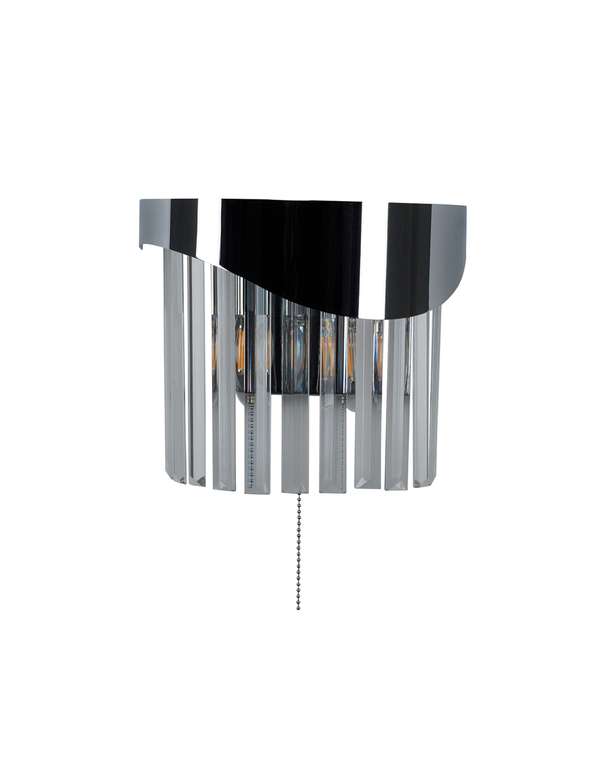 Бра Wave V10770-2W серо-прозрачного цвета
