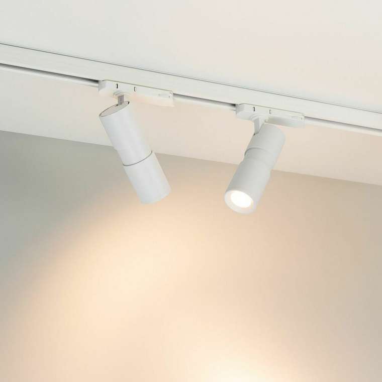 Трековый трехфазный светильник Arlight LGD-ARTEMIS-TRACK-4TR-R55-12W Warm3000 (WH, 8-80 deg, 230V, DALI) 057689