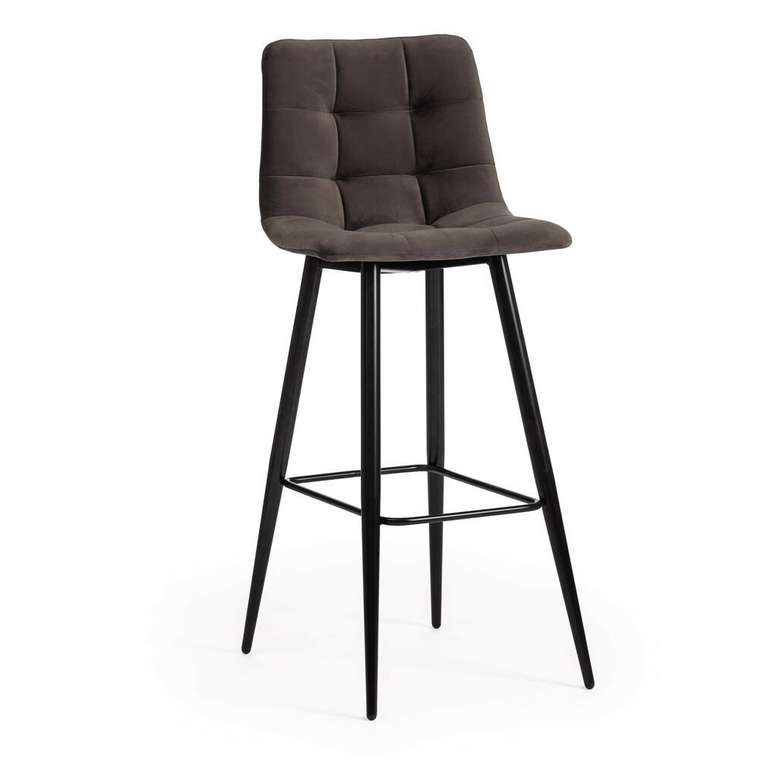 Комплект из двух барных стульев Chilly темно-серого цвета