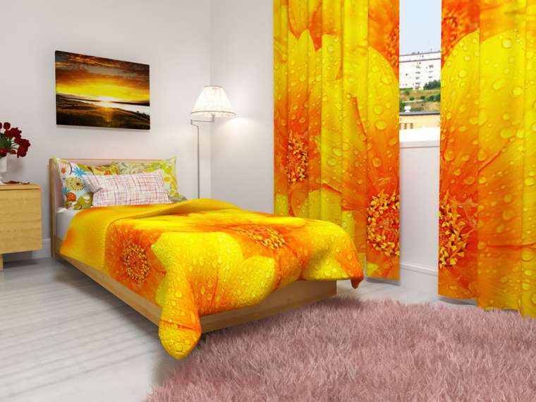 Комплект для спальной комнаты: Солнечные лепестки