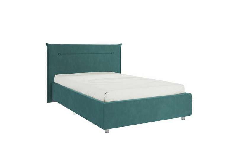 Кровать Альба 120х200 сине-зеленого цвета без подъемного механизма