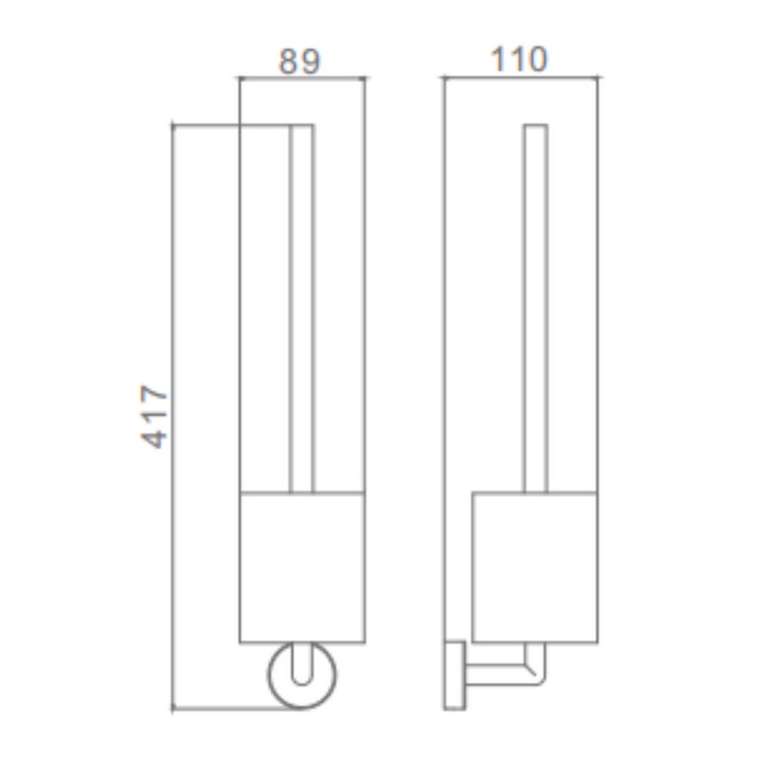 Ершик настенный Raglo R320.10.33, медь