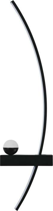 Настенный светодиодный светильник Escada Ray 10220/2LED Black R 15Вт, 700Лм, 3000К, Ra>80, металл/силикон, черный