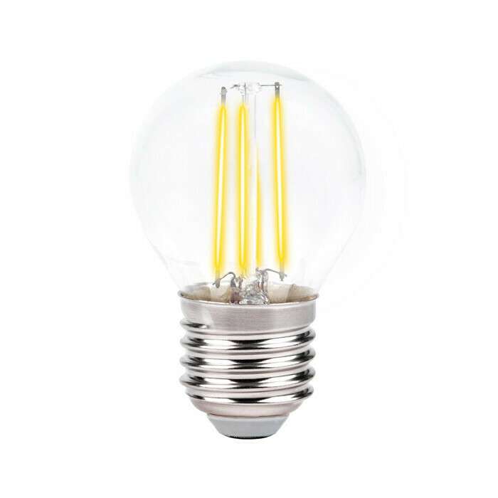 Светодиодная лампа филаментная G45-F E27 6W 750Lm 4200К (нейтральный белый) 203915 формы груши