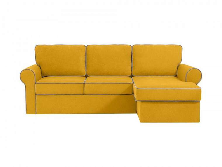 Угловой диван-кровать Murom желтого цвета