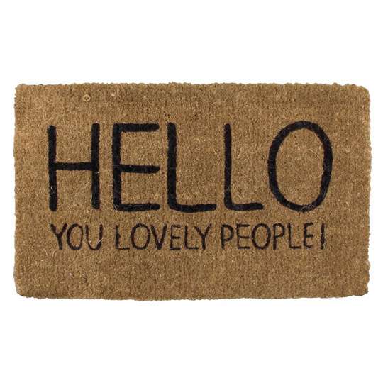 Придверный коврик Happy Jackson 'Hello Lovely People'