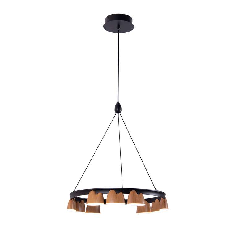 подвесная люстра Interline коричневый металл, акрил LED*40W, 1720LM, 4000K, included