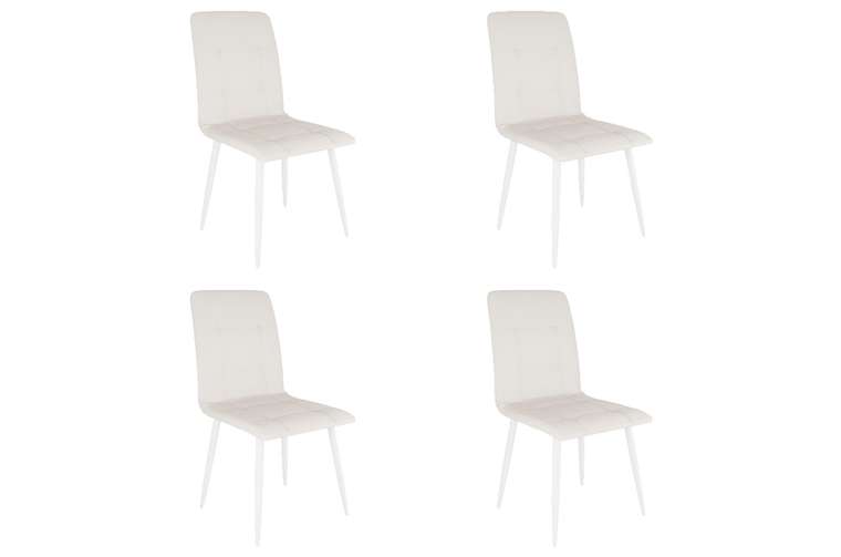 Набор из четырех стульев Мартин белого цвета