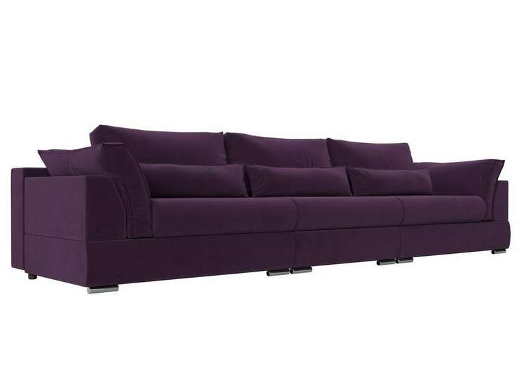 Прямой диван-кровать Пекин Long фиолетового цвета