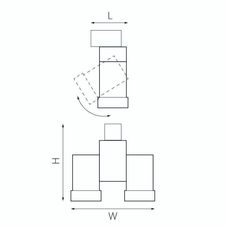 Светильник ILLUMO HP16X2 ЧЕРНЫЙ (592027+051037)