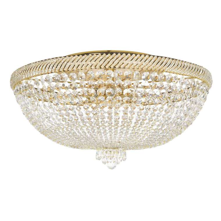 Потолочный светильник Bari Gold Bari E 1.2.80.100 G (хрусталь, цвет прозрачный)
