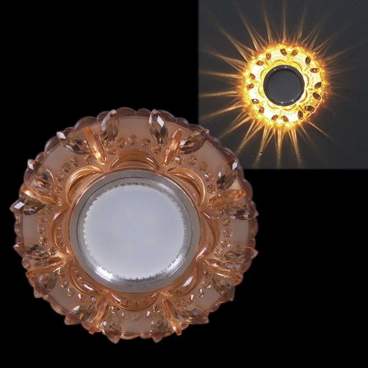 Встраиваемый светильник 22004-9.0-001PL MR16+LED3W TEA (полимер, цвет коричневый)